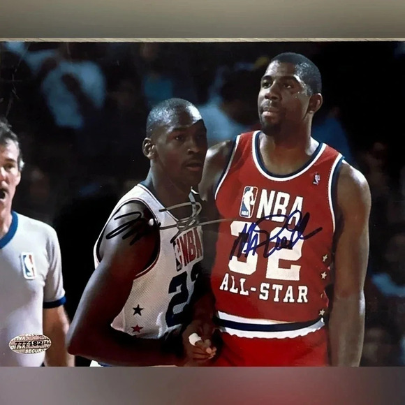 Other - Michael Jordan Magic johnson bulls lakers autographed 8x10 photo
